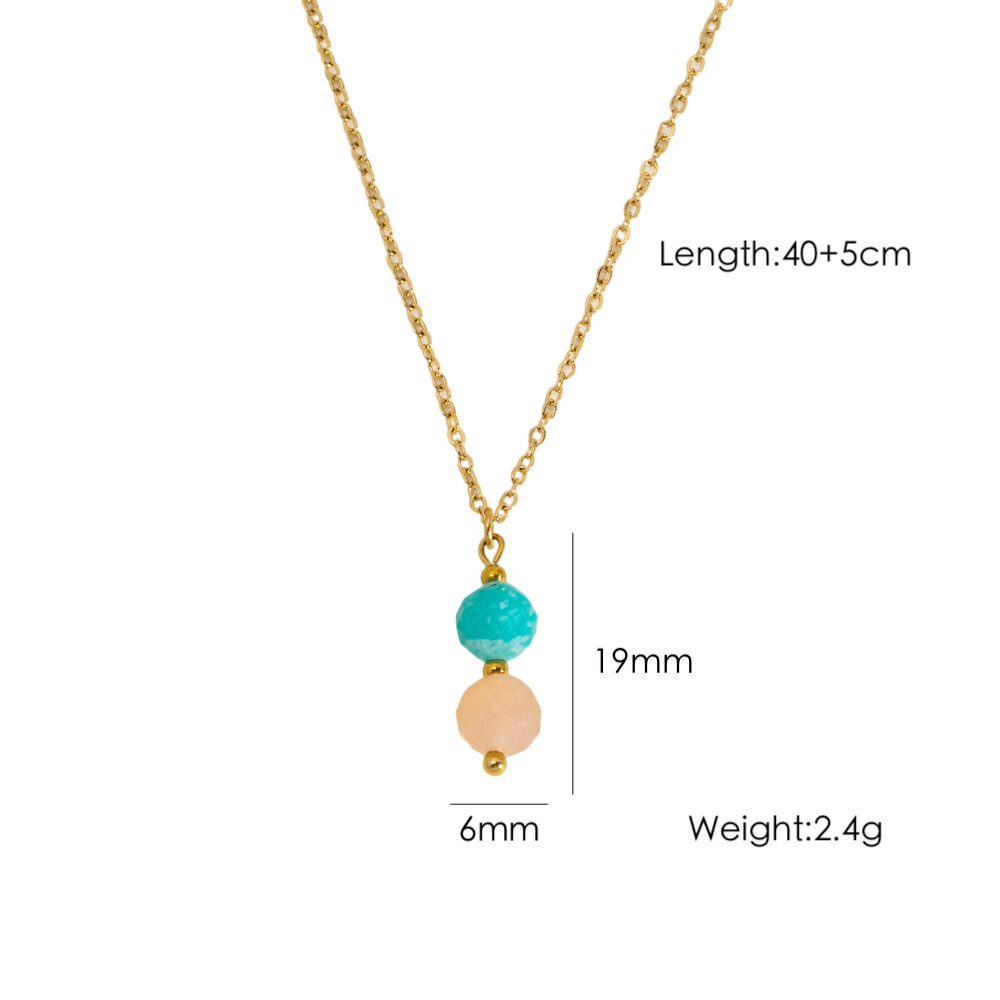 Colliers Pendentifs Élégants En Acier Inoxydable Pour Femmes, Série Simple 