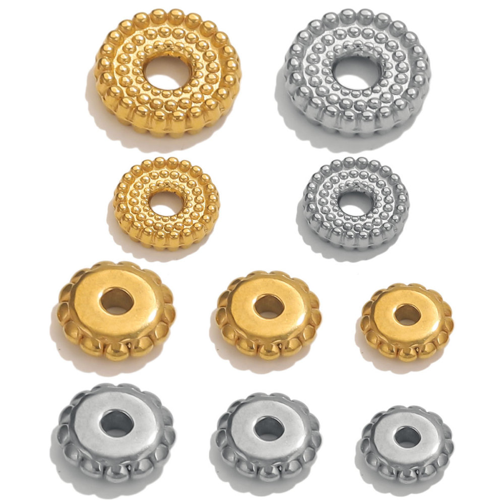 Perles D'Espacement En Acier Inoxydable De Forme Irrégulière, Série Simple, Pour Un Usage Quotidien. Image4