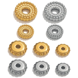 Perles D'Espacement En Acier Inoxydable De Forme Irrégulière, Série Simple, Pour Un Usage Quotidien. h5 Image4