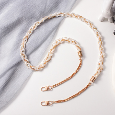 1 chaîne d'extension de sangle de téléphone en aluminium de la série Elegant Beads