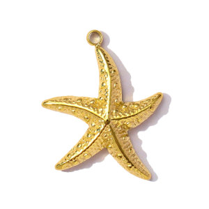 Pendentif Femme Luxueux En Acier Inoxydable Doré, Motif Crabe, À Monter Soi-Même (1 Pièce) h5 
