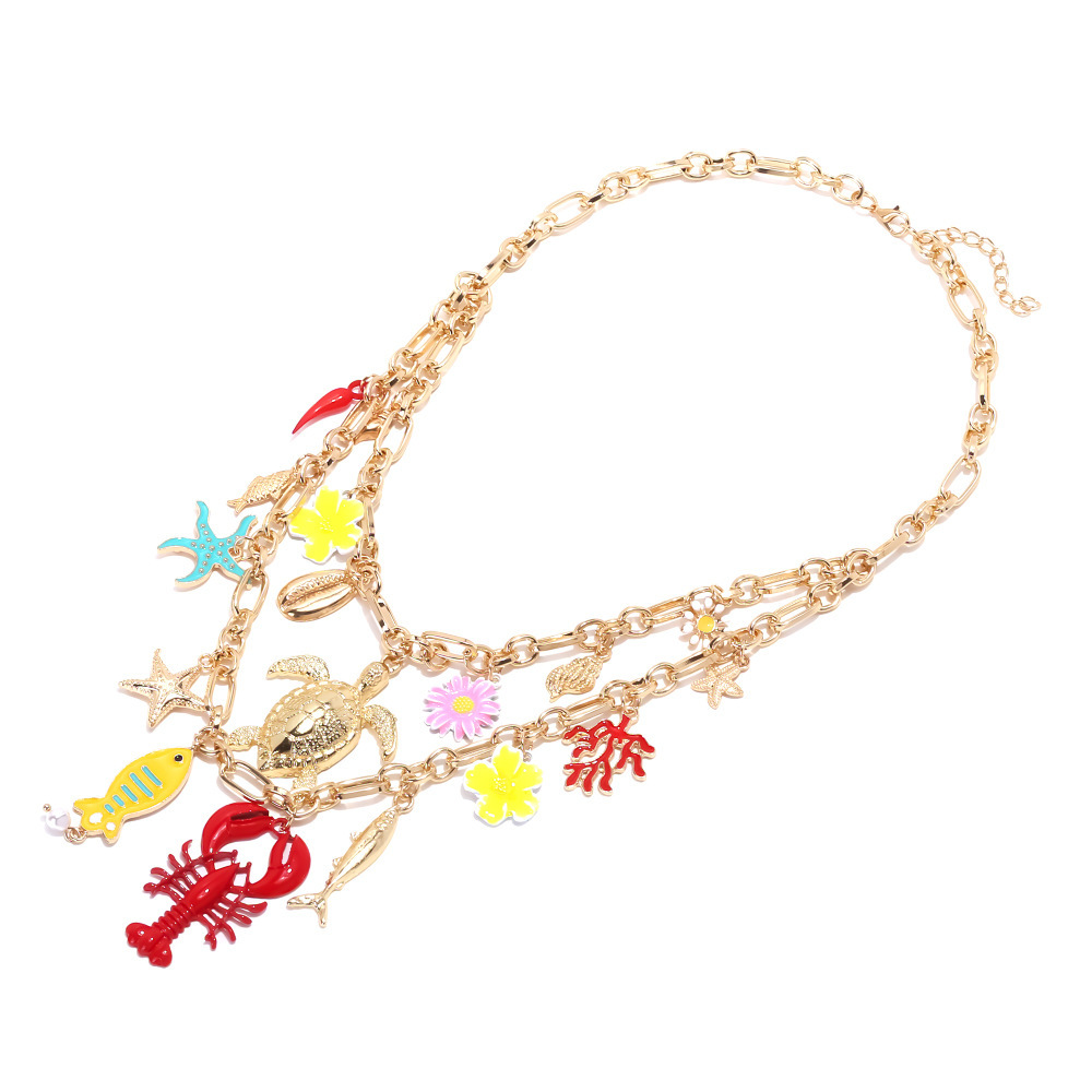 Collier Superposé En Alliage Océanique 1 Pièce Image4