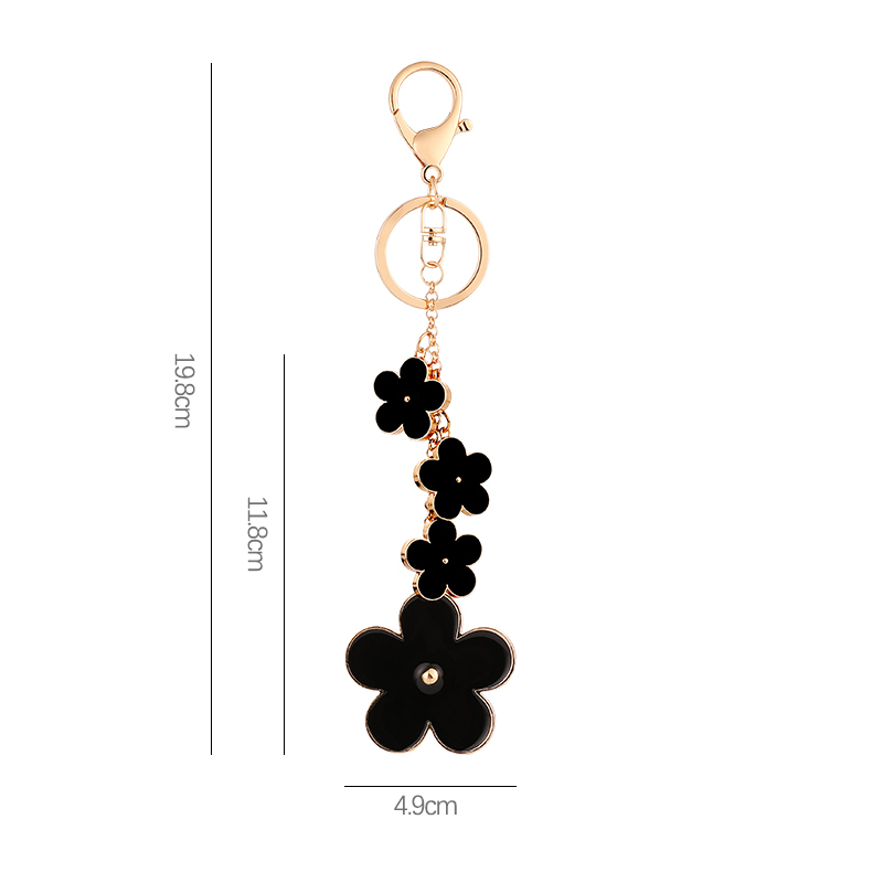 Porte-Clés En Alliage En Forme De Fleur, 1 Pièce Image2