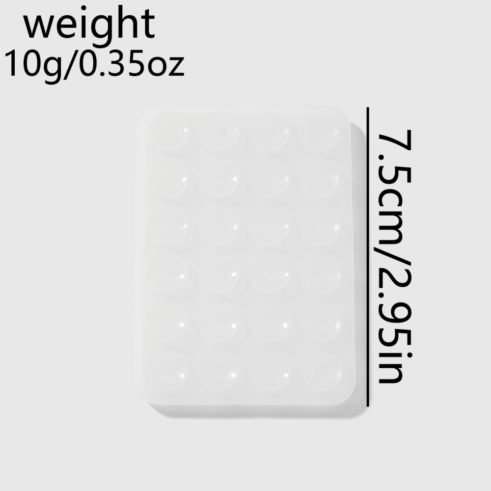 1 Ventouse Double Face Autocollante Antidérapante En Silicone Pour Téléphone Image2
