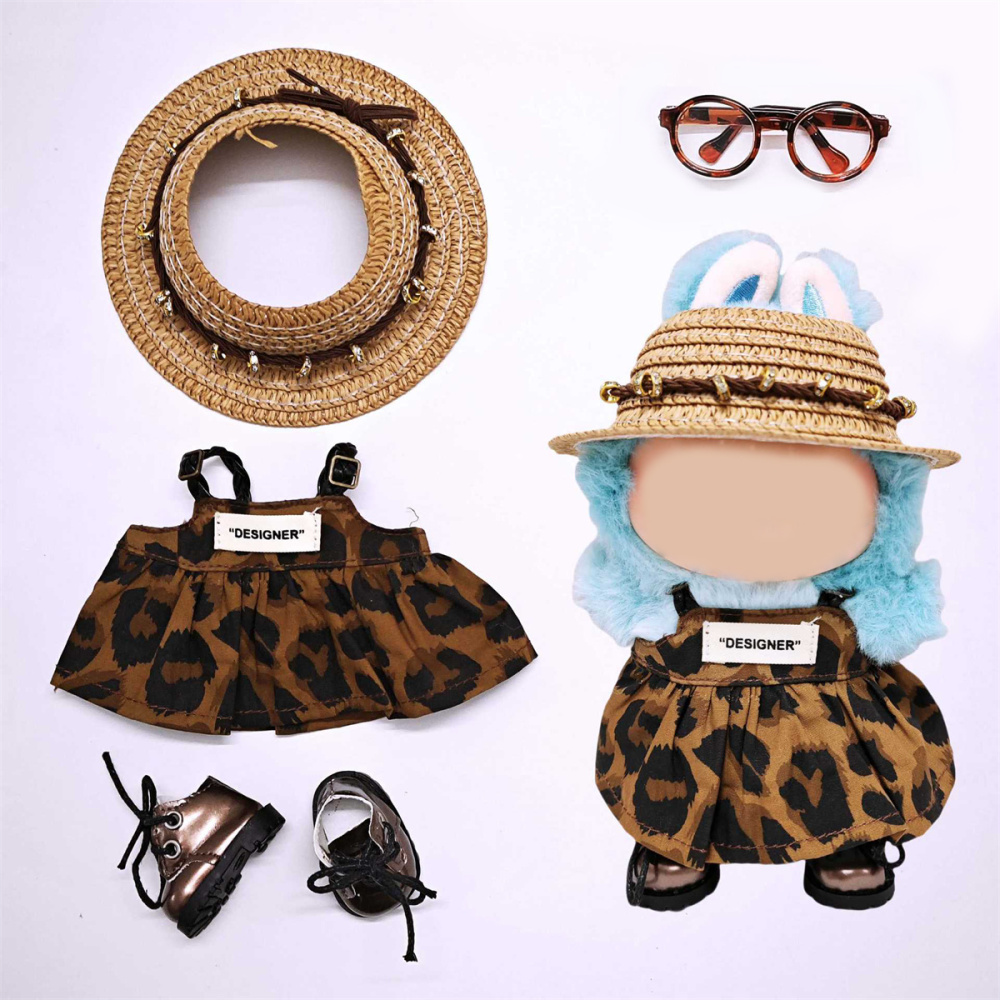 Ensemble De Vêtements Mignons À Imprimé Léopard Pour Poupées (Sans Poupée) Image2