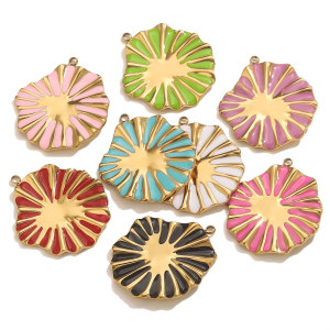 Pendentif Femme Étanche En Acier Inoxydable À Motif Floral (1 Pièce) h5 Image5