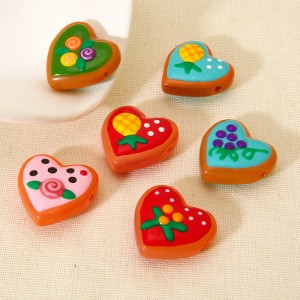 Pendentifs En Verre En Forme De Cœur Diy Série Romantique h5 Image2
