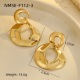 Boucles d'oreilles créoles doubles en or Image4