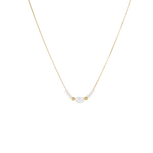 Colliers Pendentifs Pour Femmes En Acier Inoxydable Doré, Motif Fleur Douce h5 Image5