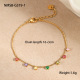 Bracelet en or et diamants ronds Image3