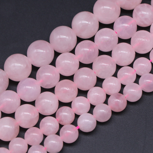 1 Chaîne De Perles En Cristal De Quartz Rose Du Brésil h5 Image3