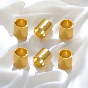 1 Pièce De Breloques Pour Bijoux Diy En Acier Inoxydable Étanche De Couleur Unie h5 Image3