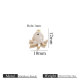 Pendentif goutte d'huile double face en or - Pieuvre blanche Image23
