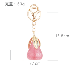 Porte-Clés En Alliage En Forme De Poire, 1 Pièce h5 Image2