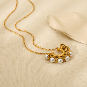 Colliers Pendentifs Géométriques Simples Pour Femmes, En Acier Inoxydable Étanche h5 Image3