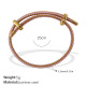 Bracelet corde en or rose Image7