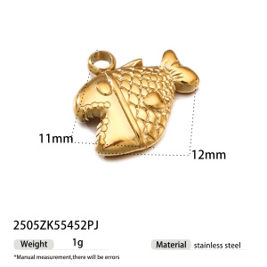 Pendentif Oceanic En Acier Inoxydable Étanche Couleur Or (1 Pièce) h5