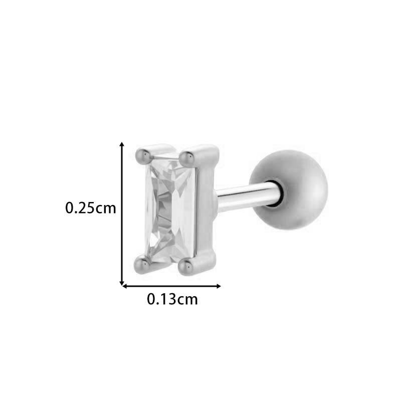 Boucles D'Oreilles Délicates En Forme De Croix En Cuivre Doré Et Zircon Pour Femme, 1 Pièce h5Image2