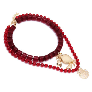 1 Ensemble De Colliers De Perles En Alliage De Crabe h5 Image4