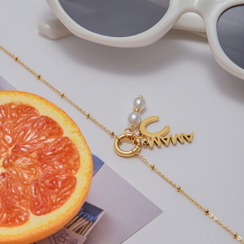 Collier Pendentif Femme En Forme De Cœur, Style Diy, En Acier Inoxydable, Couleur Or, Étanche. Image7