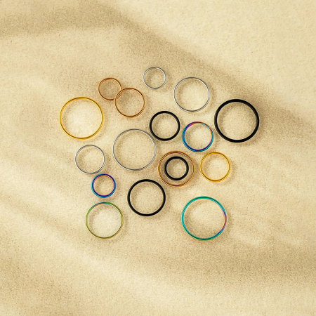 Boucles d'oreilles piercing minimalistes pour femme, en acier inoxydable étanche, couleur or (1 pièce). 2