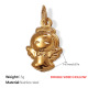 Pendentif double face creux en or Image5