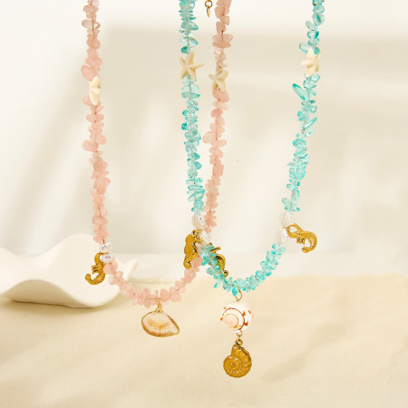 Colliers à pendentif en acier inoxydable pour femme, série romantique, Sweet Turtle