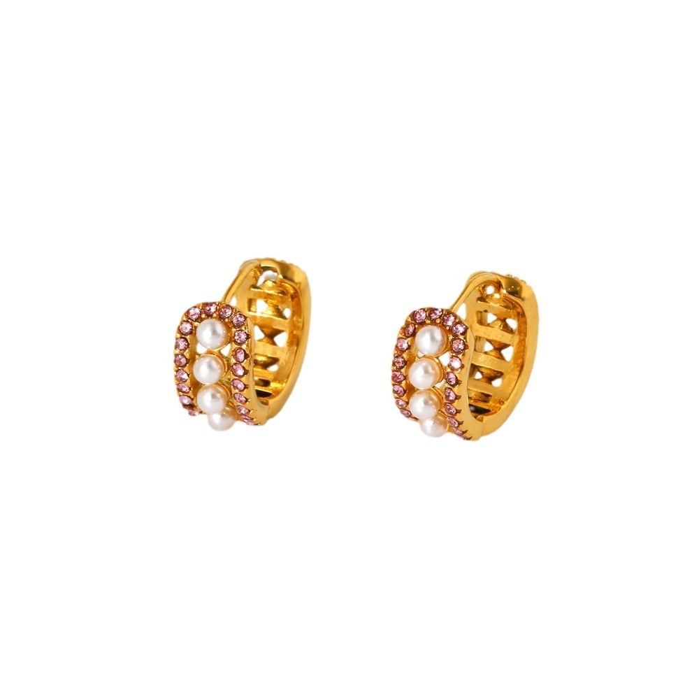 Ensembles De Boucles D'Oreilles Élégantes Et Étanches En Acier Inoxydable Pour Femmes De La Série Luxueuse Image5