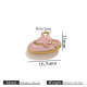 Chapeau rose avec pendentif en or Image7