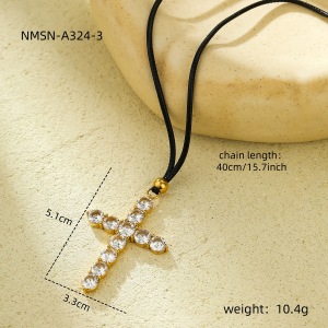 Colliers Pendentifs Rétro En Acier Inoxydable, Étanches, Couleur Or, Pour Femmes h5 