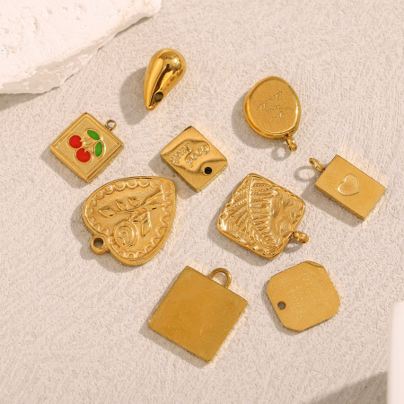 Pendentifs pour femmes en acier inoxydable étanches, collection Simple Series Classic Heart 2