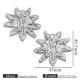 Pendentif en acier - Feuilles en relief Image8
