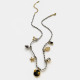 Collier multi-pendentifs noir dégoulinant d'huile Image2