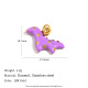 Pendentif Tyrannosaure dégoulinant d'huile - Or - 1 Image48