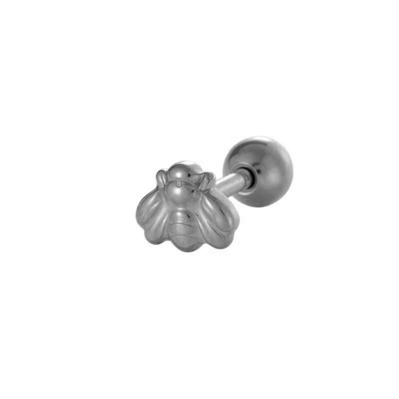 Boucle D'Oreille Piercing En Acier Inoxydable Étanche Couleur Or (1 Pièce)