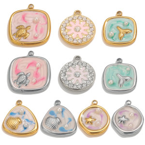 Pendentif Femme Étanche En Acier Inoxydable, À Monter Soi-Même (1 Pièce) h5 Image2