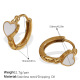 Boucles d'oreilles goutte d'huile blanche Image10