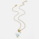 Collier escargot bleu clair Image2