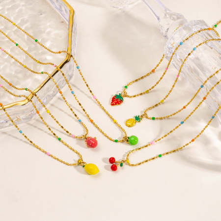 Colliers pendentifs pour femmes en acier inoxydable étanche, motif plante douce, collection romantique