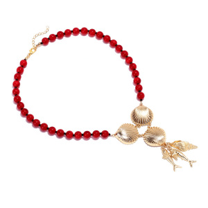 Collier De Perles En Alliage De Poisson 1 Pièce h5 Image4
