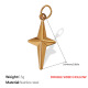 Pendentif double face creux en or Image13