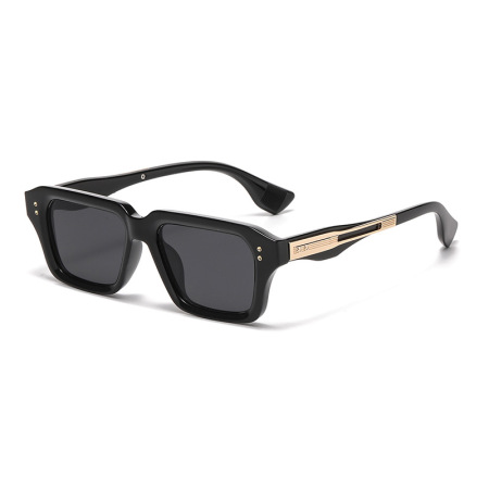 1 paire de lunettes de soleil classiques de couleur unie pour femme, série Simple