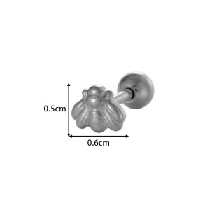 Boucle D'Oreille Piercing En Acier Inoxydable Étanche Couleur Or (1 Pièce) h5 Image2
