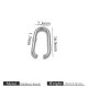 Ouverture couleur acier 1,5*7,3*16,8 Image14