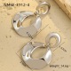Boucles d'oreilles créoles doubles en acier Image5