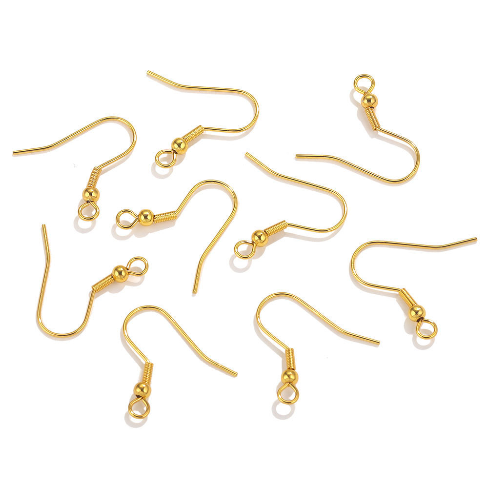 1 Crochet D'Oreille Quotidien En Acier Inoxydable Imperméable, Couleur Unie Image4