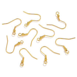 1 Crochet D'Oreille Quotidien En Acier Inoxydable Imperméable, Couleur Unie h5 Image4