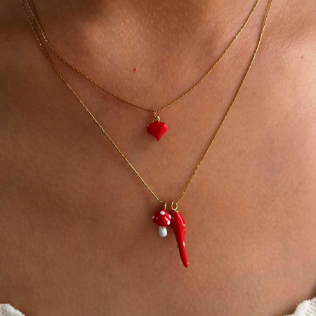 Collier pendentif Chill en acier inoxydable étanche couleur or (1 pièce)