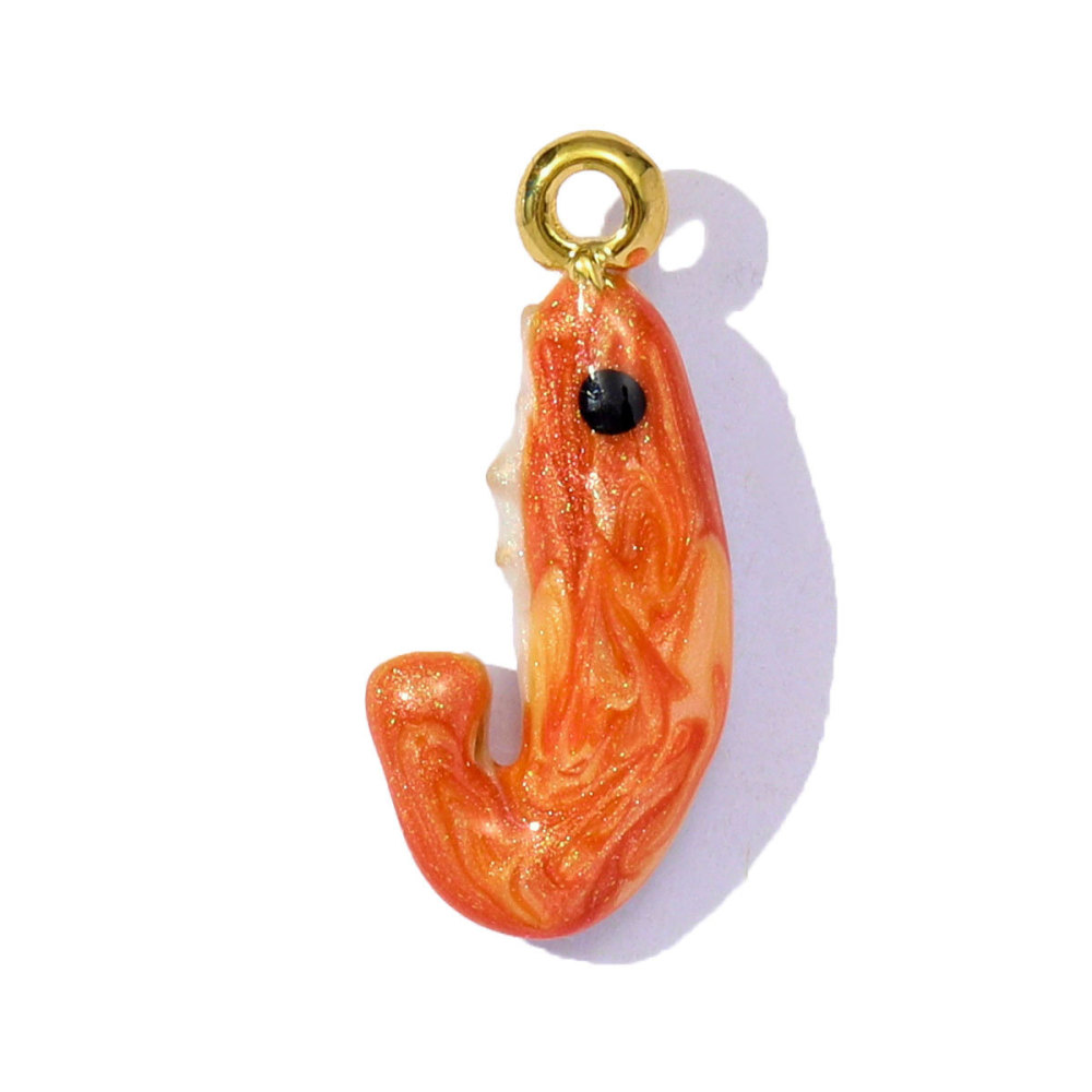 Pendentif Femme Simple, En Acier Inoxydable, Couleur Or, Motif Poisson, À Faire Soi-Même (1 Pièce)