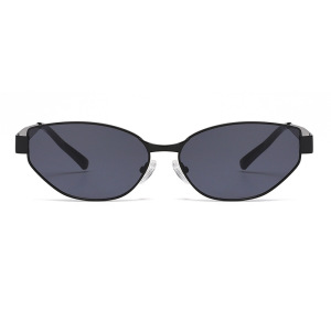 1 Paire De Lunettes De Soleil Simples En Métal De Couleur Unie Pour Femmes h5 Image2
